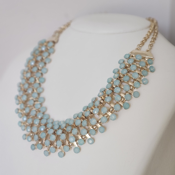 Jewelry Nwot Necklace With Sage Green Accents In Gold Poshmark